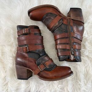 Freebird by Steven Darlin Cognac Boots New